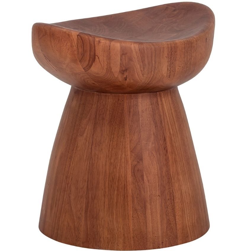 Hnědá dřevěná stolička Bloomingville Luc 31