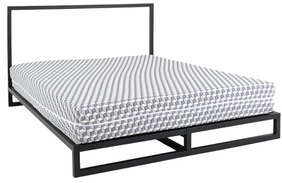Nordic Design Černá kovová postel Agiama