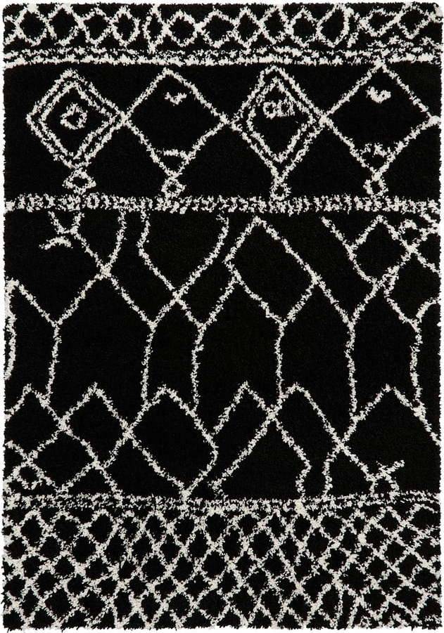 Černý koberec Think Rugs Scandi Berber