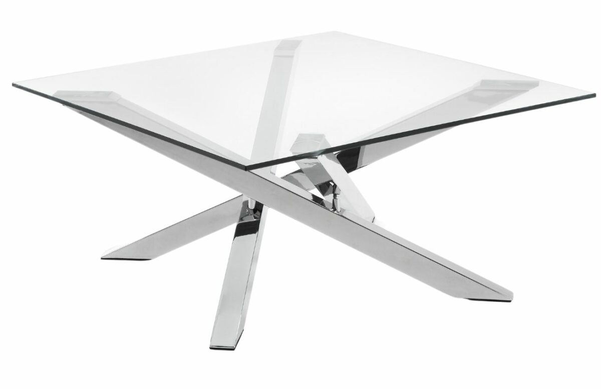 Skleněný konferenční stolek Kave Home Kamido 90 x