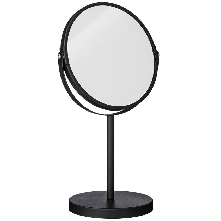 Černé kovové kosmetické zrcadlo