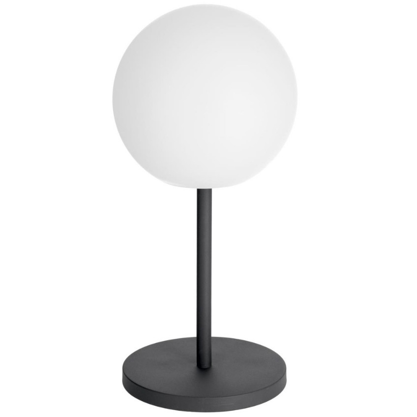 Bílá plastová stolní LED lampa Kave Home