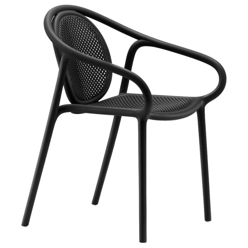 Pedrali Černá plastová jídelní židle