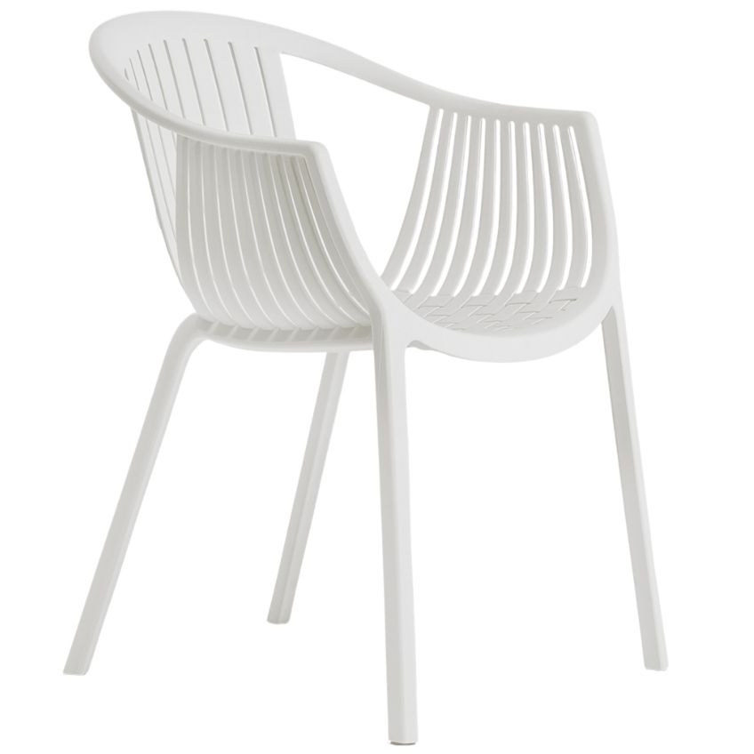 Pedrali Bílá plastová jídelní židle