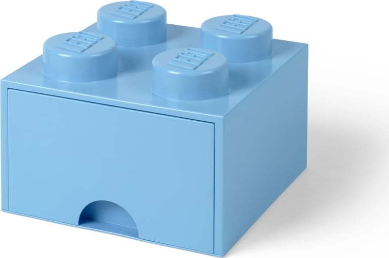 Světle modrý úložný box