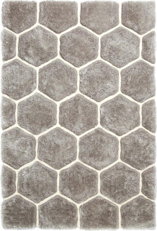 Bílo-šedý koberec Think Rugs