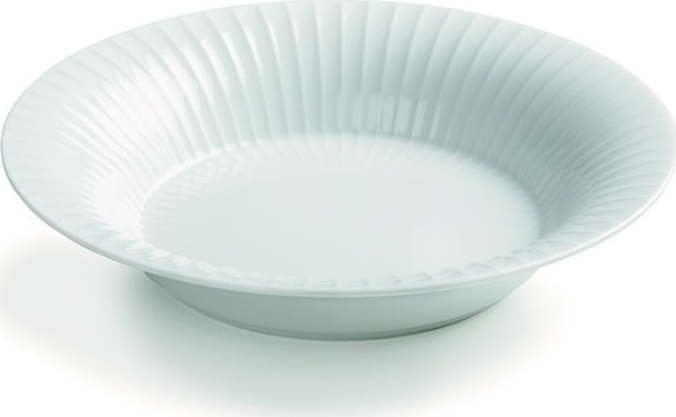 Bílý porcelánový polévkový talíř Kähler Design