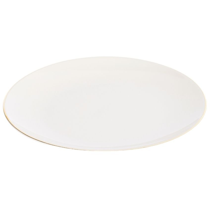 Bílý porcelánový dezertní talíř Kave Home