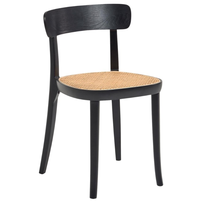 Černá jasanová jídelní židle Kave Home