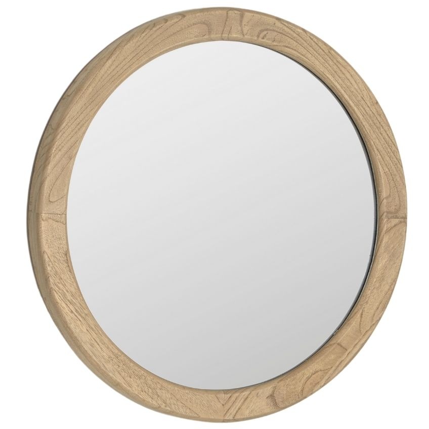 Dřevěné závěsné zrcadlo Kave Home