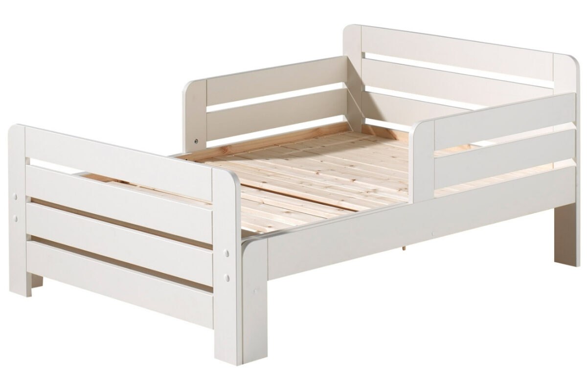 Bílá borovicová dětská rostoucí postel Vipack Jumper