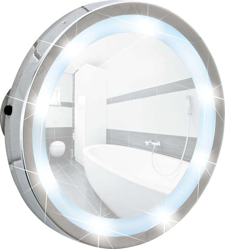 Kosmetické LED zrcadlo s přísavkou
