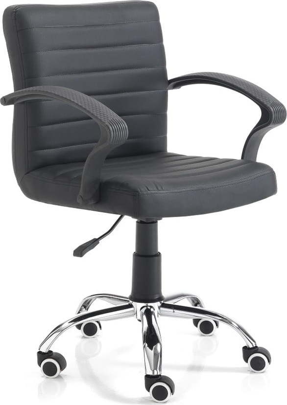 Černá kancelářská židle na kolečkách