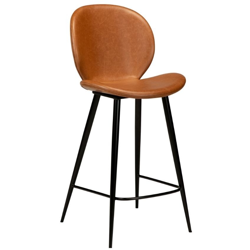 ​​​​​Dan-Form Koňakově hnědá koženková barová židle židle