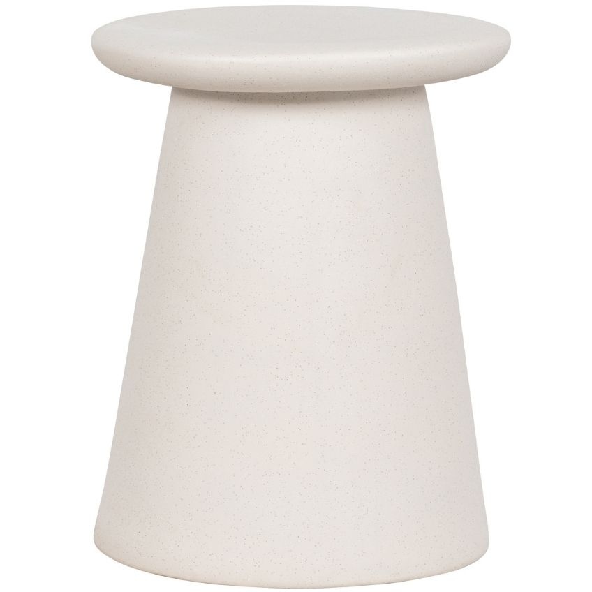 Hoorns Bílý keramický odkládací stolek