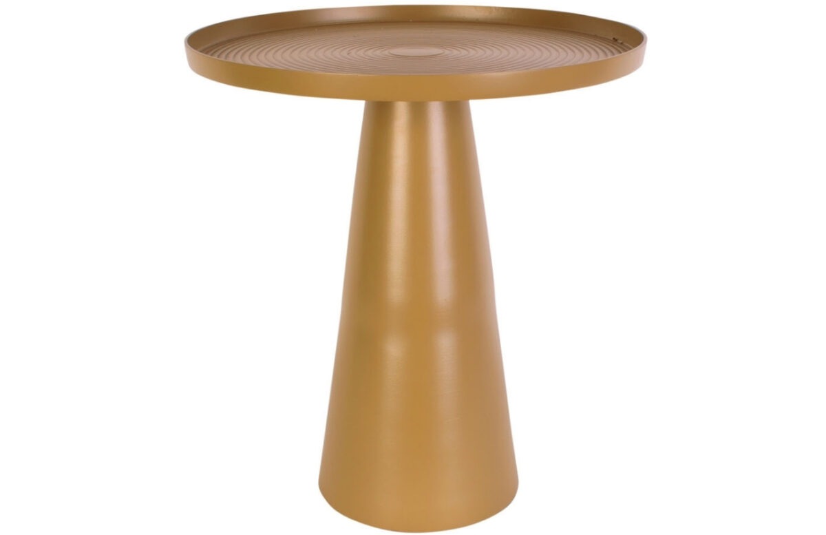 Time for home Hořčicově žlutý kovový odkládací stolek