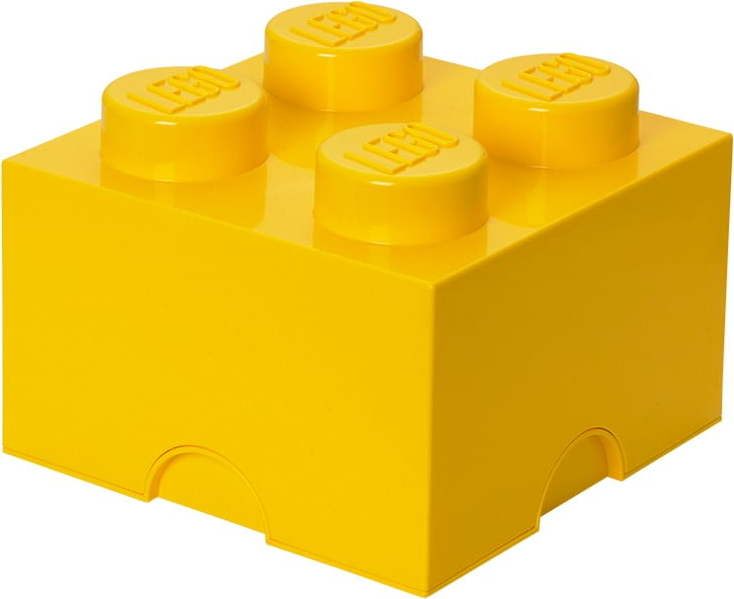 Žlutý úložný box čtverec