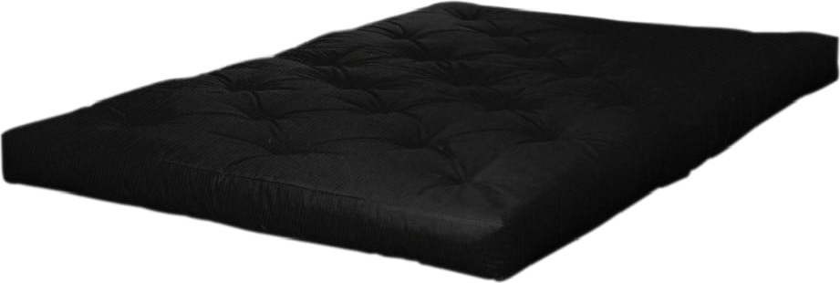 Černá středně tvrdá futonová matrace 160x200 cm