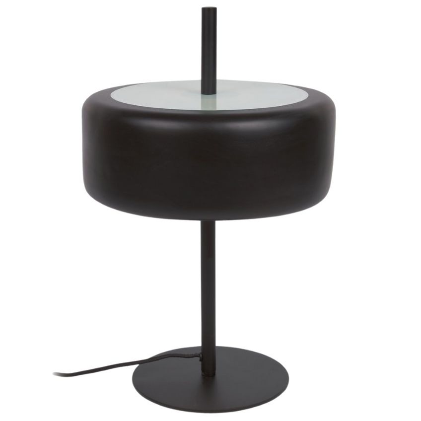 Černá kovová stolní lampa Kave