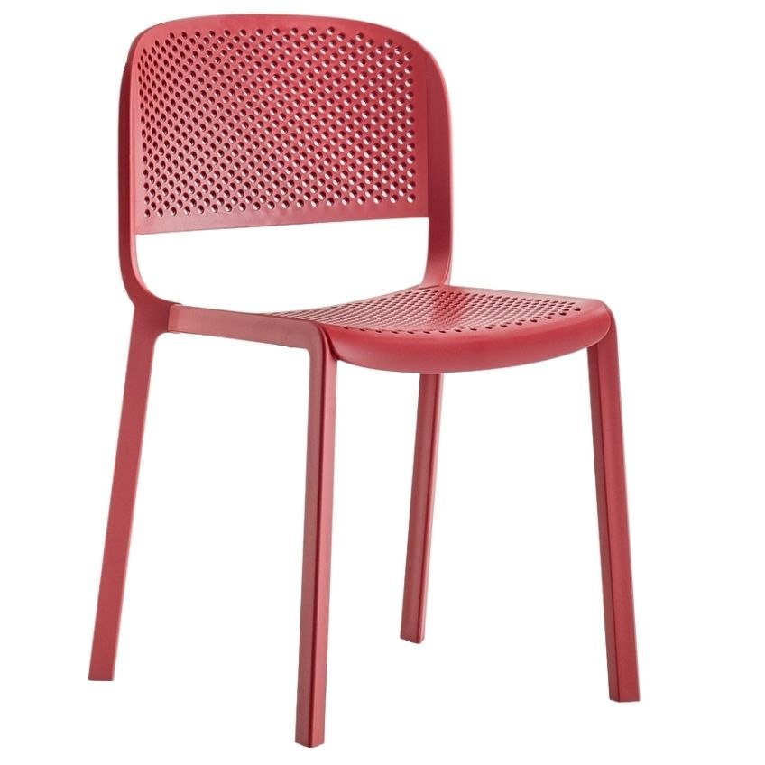 Pedrali Červená plastová zahradní židle