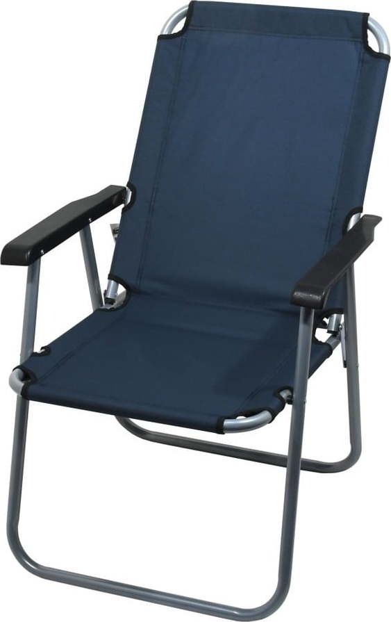 Tmavě modrá skládací kempingová židle