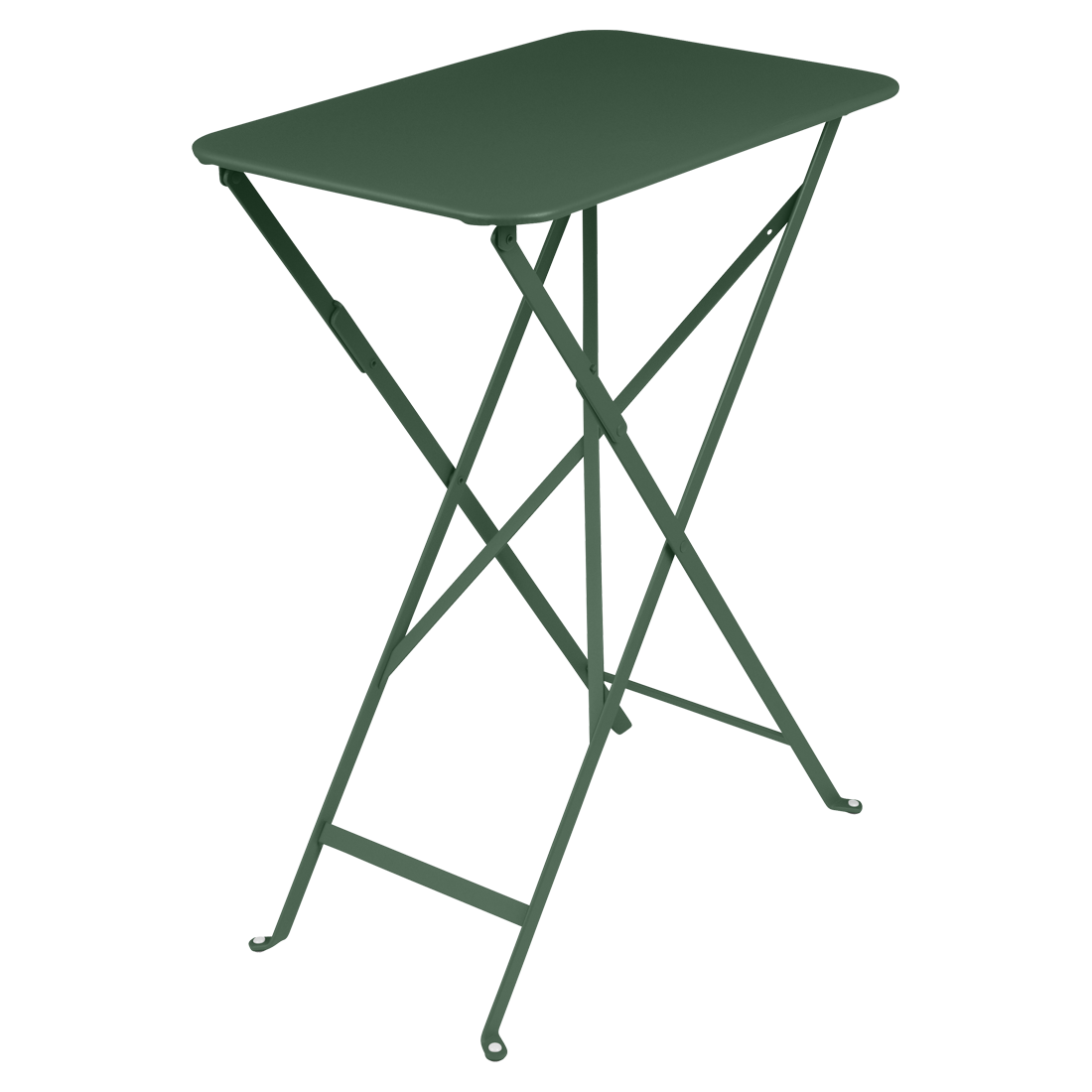Tmavě zelený kovový skládací stůl Fermob