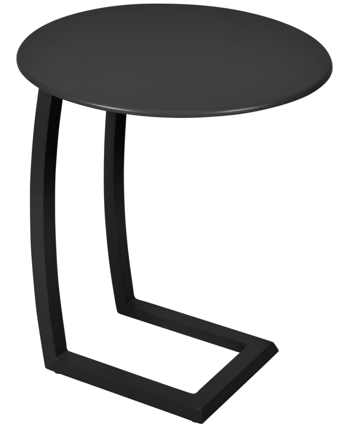 Černý kovový odkládací stolek Fermob Alizé Ø