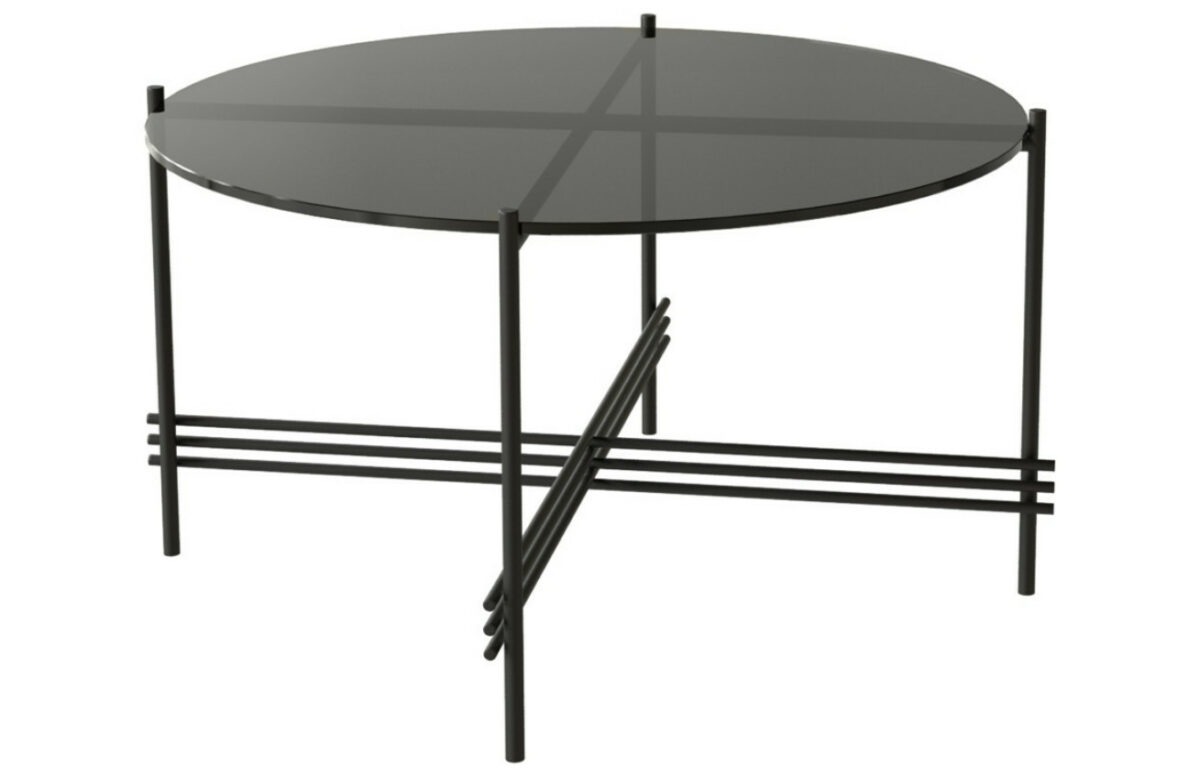 Černý skleněný konferenční stolek Miotto Nozzana 80