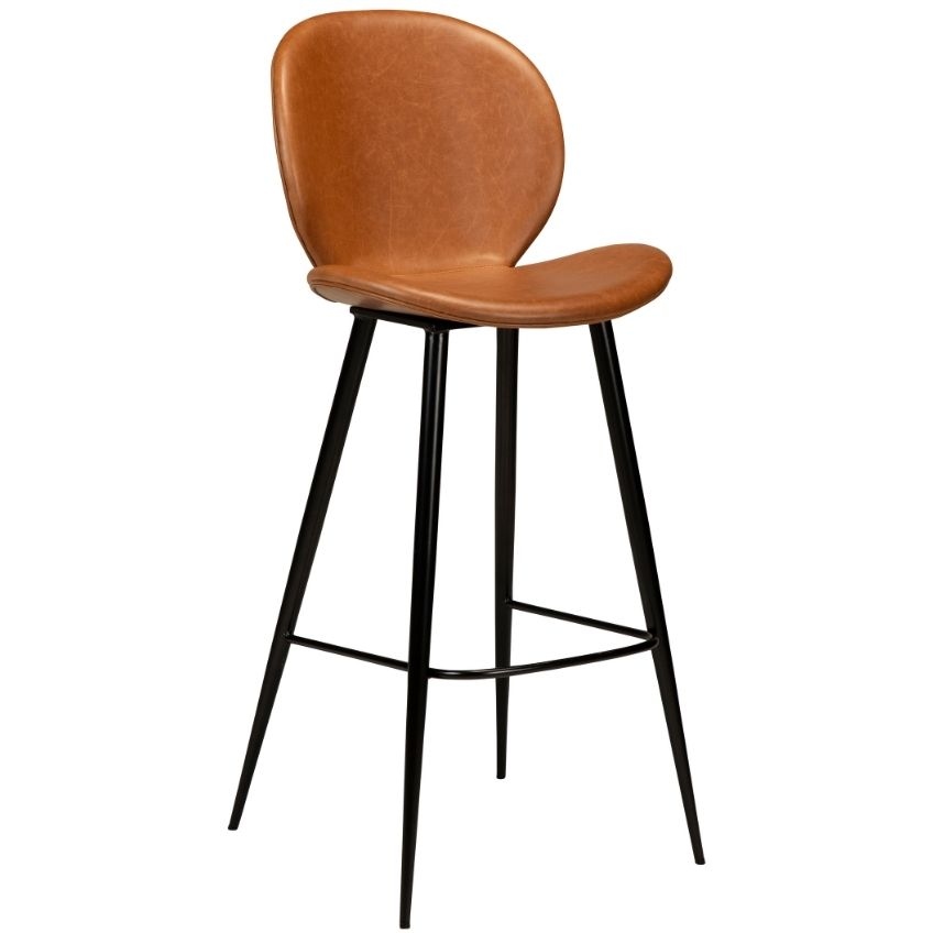 ​​​​​Dan-Form Světle hnědá vintage koženková barová židle