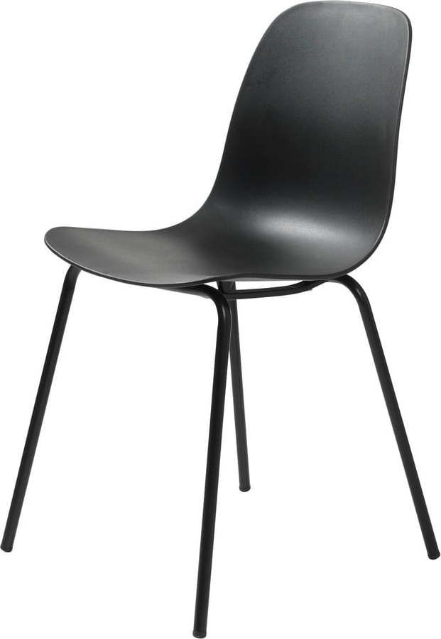Sada 2 černých židlí Unique