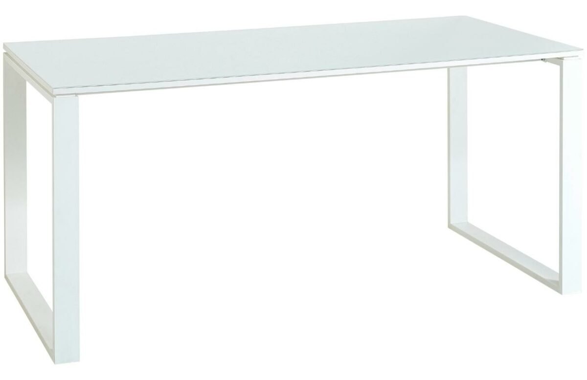 Bílý lesklý kancelářský stůl Germania Monteria 4200