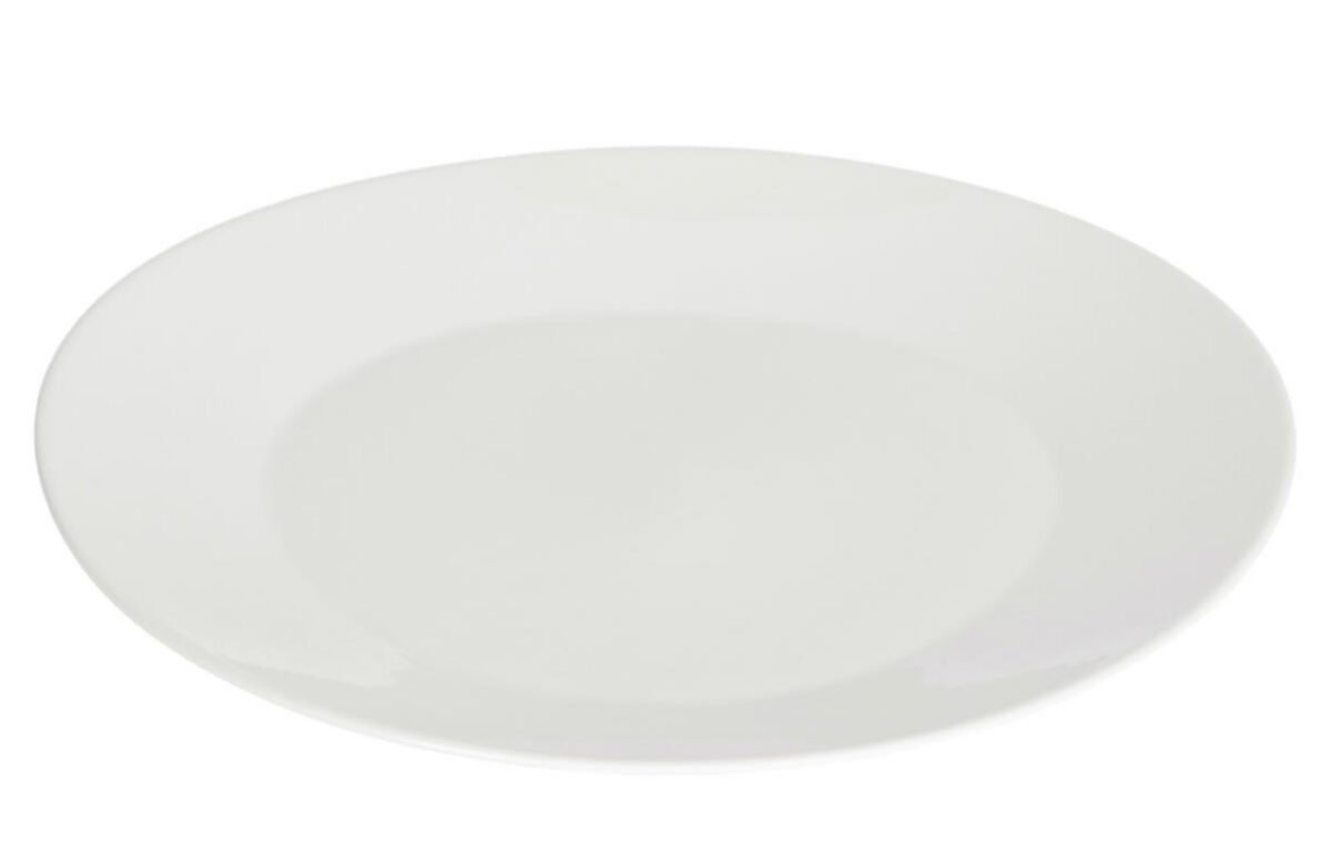 Bílý porcelánový talíř Kave Home
