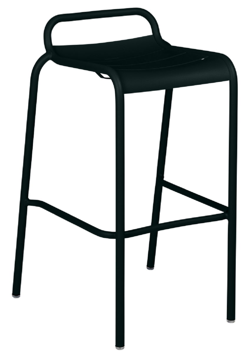 Černá kovová barová židle Fermob