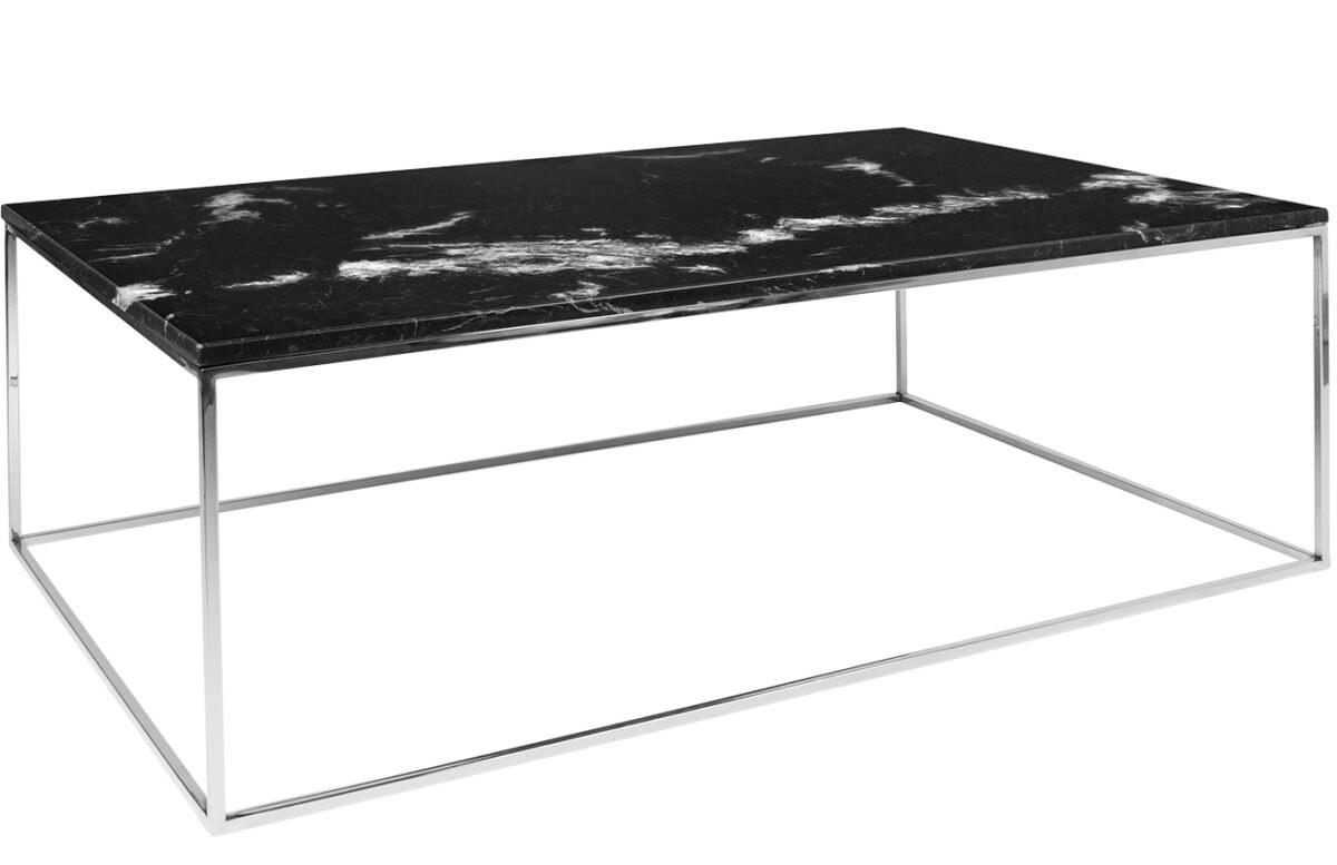 Černý mramorový konferenční stolek TEMAHOME Gleam 120 x