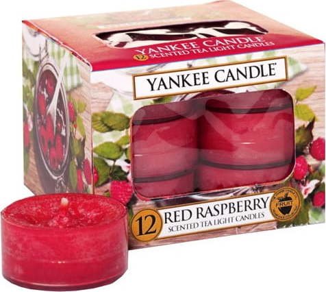 Sada 12 vonných svíček Yankee Candle Red Raspberry