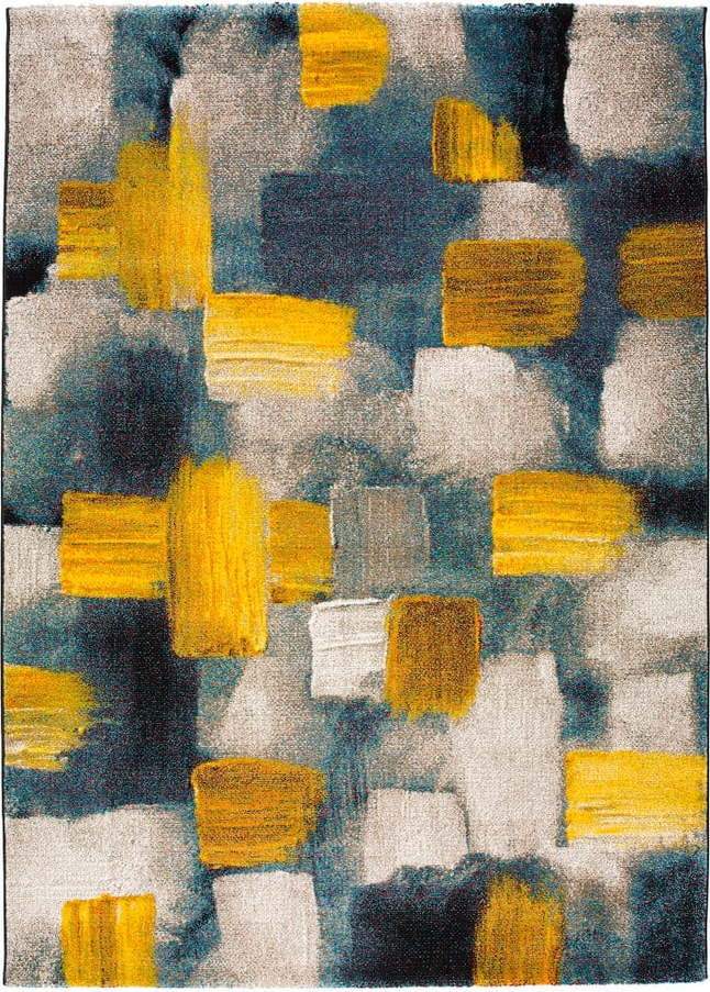 85Modro-žlutý koberec Universal Lienzo