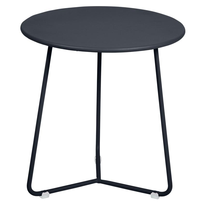 Černý kovový odkládací stolek Fermob