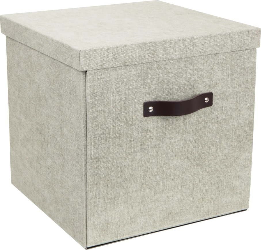 Béžová úložná krabice Bigso Box of Sweden