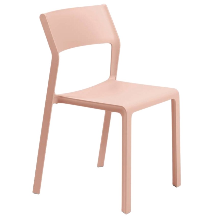 87Nardi Lososově růžová plastová zahradní židle Trill