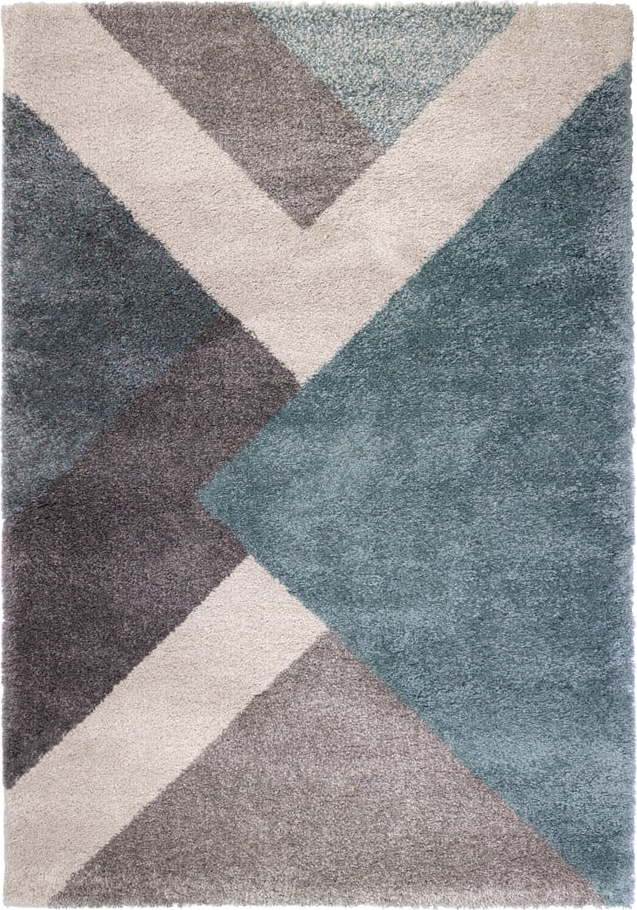 Modro-šedý koberec Flair Rugs Zula