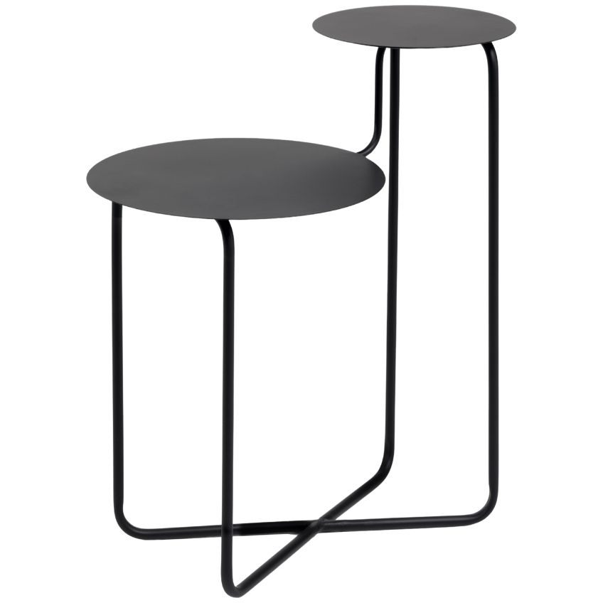 Černý kovový odkládací stolek Kave Home Vidalita 25/35