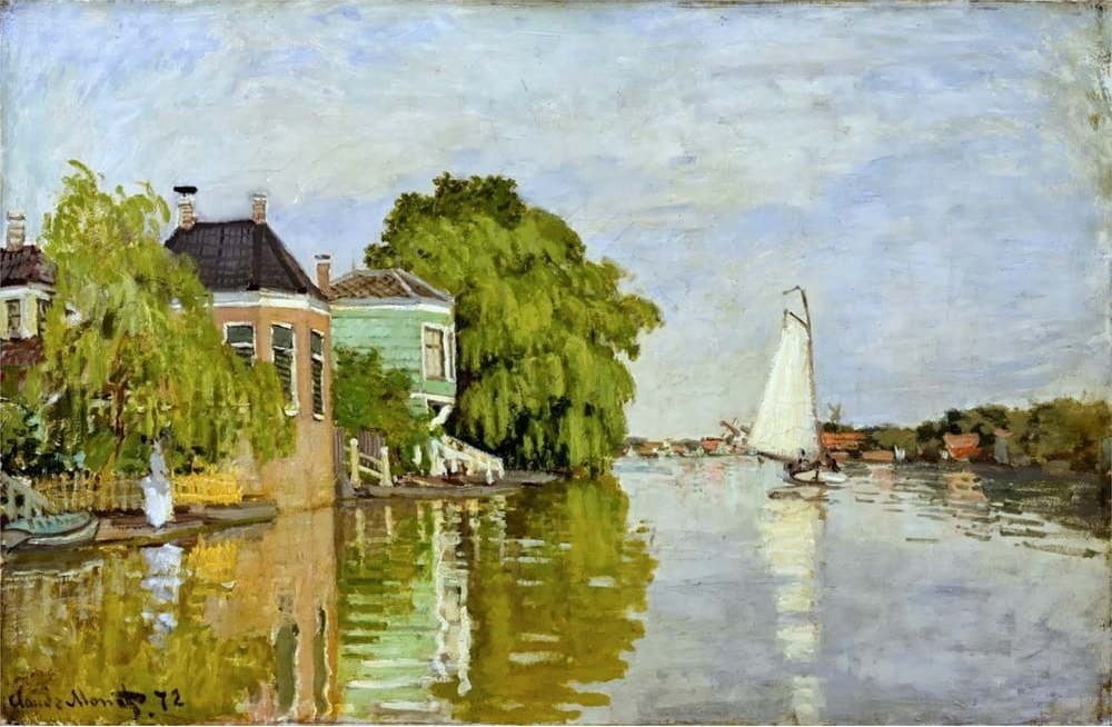 Reprodukce obrazu Claude Monet - Houses on the