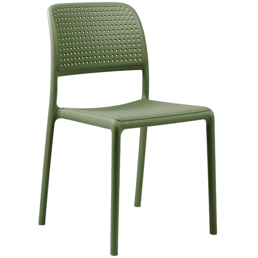 76Nardi Zelená plastová zahradní židle Bora