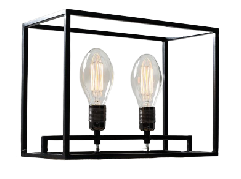 Nordic Design Černá kovová stolní lampa