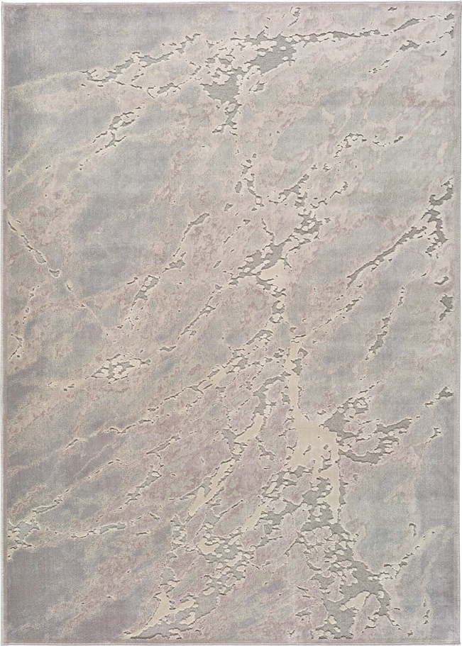 Šedo-béžový koberec z viskózy Universal Margot