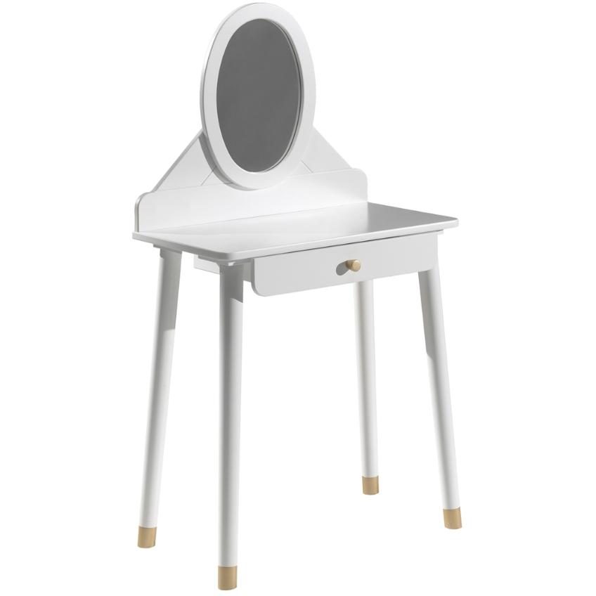 Bílý lakovaný toaletní stolek Vipack Billy