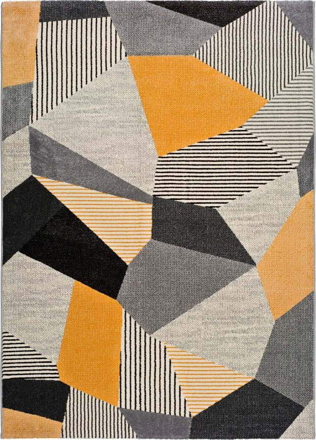 Oranžovo-šedý koberec Universal Gladys