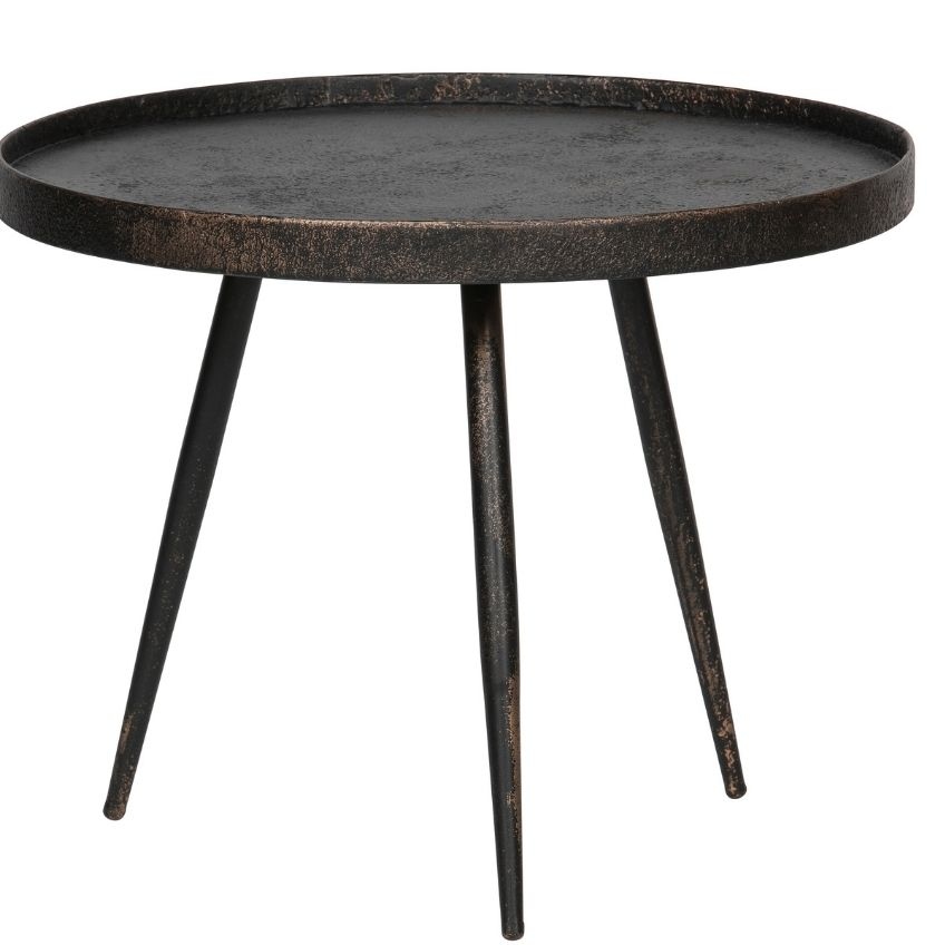 Hoorns Černý kovový konferenční stolek Buster L