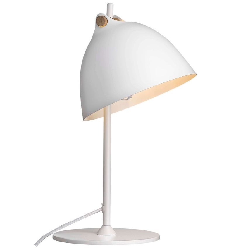 87Bílá kovová stolní lampa Halo Design Arhus
