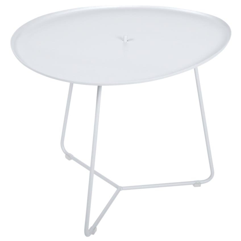 Bílý kovový konferenční stolek Fermob Cocotte